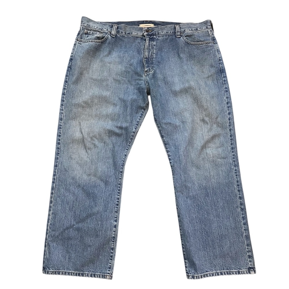 Y2K L.L. Bean Standard Fit Jeans Straight Leg Light Wash Denim 44x29